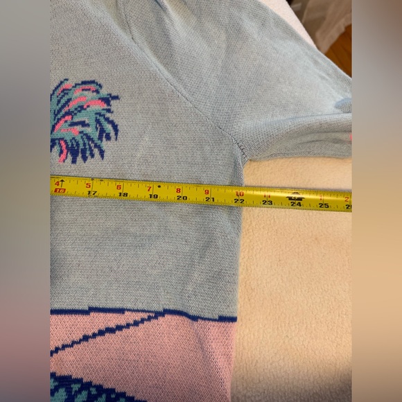 Lilly Pulitzer Ravello Blue Perfect Match Intarsia Vivie Sweater XL - Picture 7 of 10
